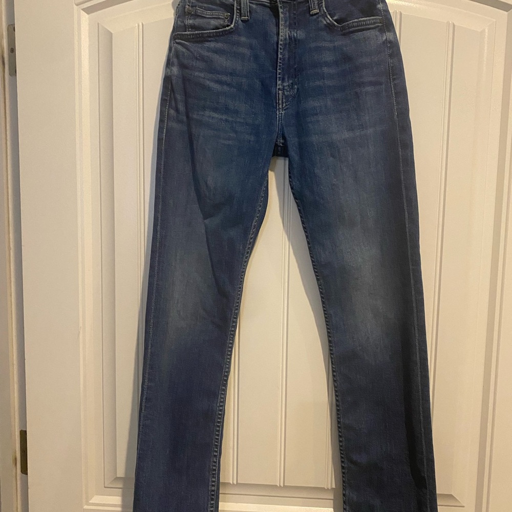 MOTHER The Mid Rise Rider ankle in “Wish on a star” wash